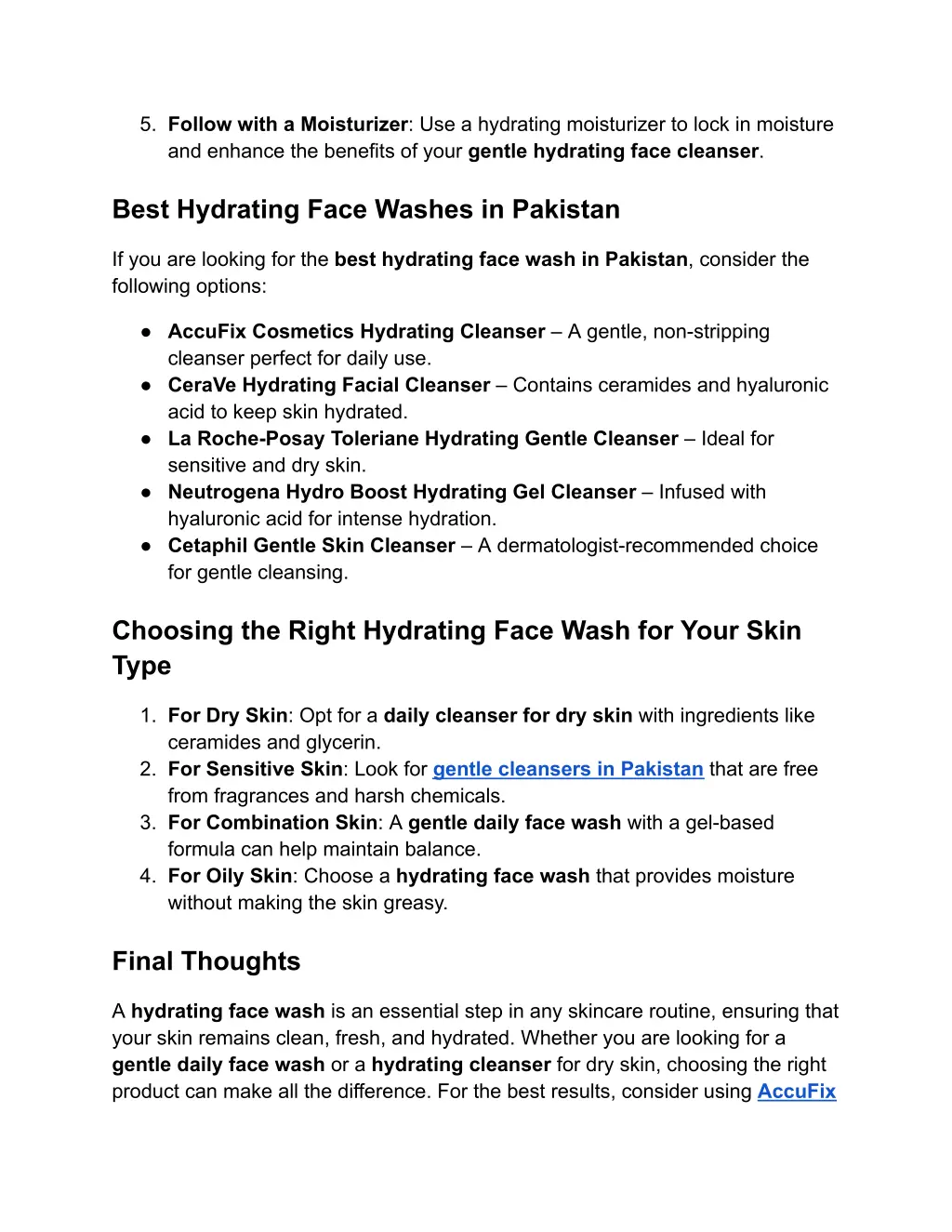5 follow with a moisturizer use a hydrating