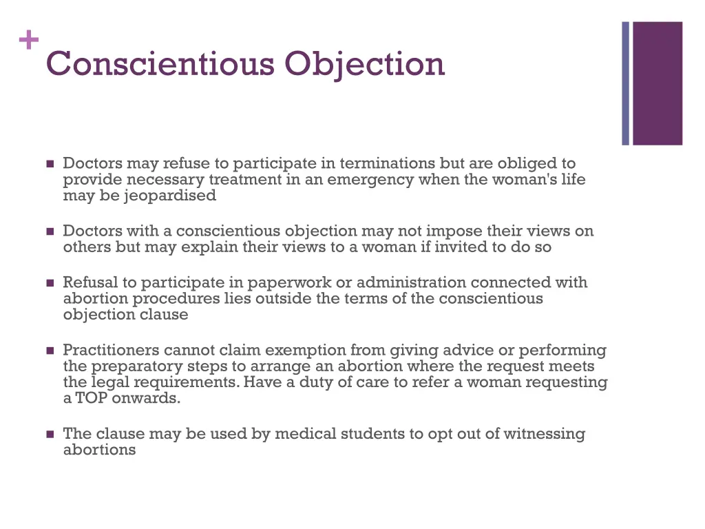 conscientious objection