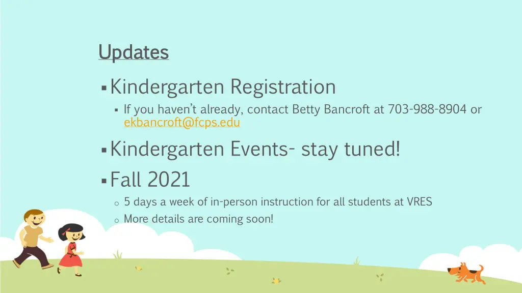 updates updates