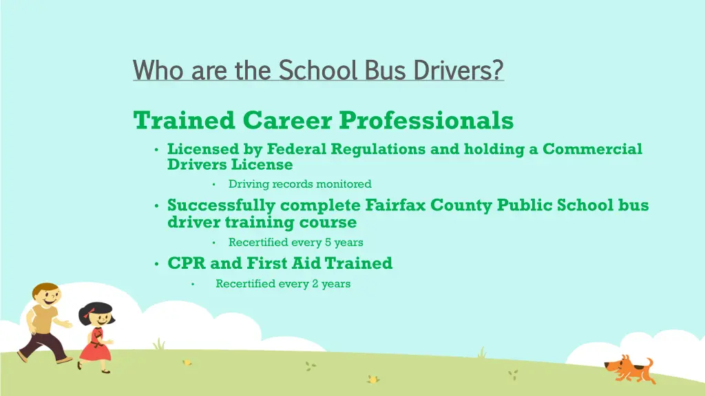 who are the school bus drivers who are the school