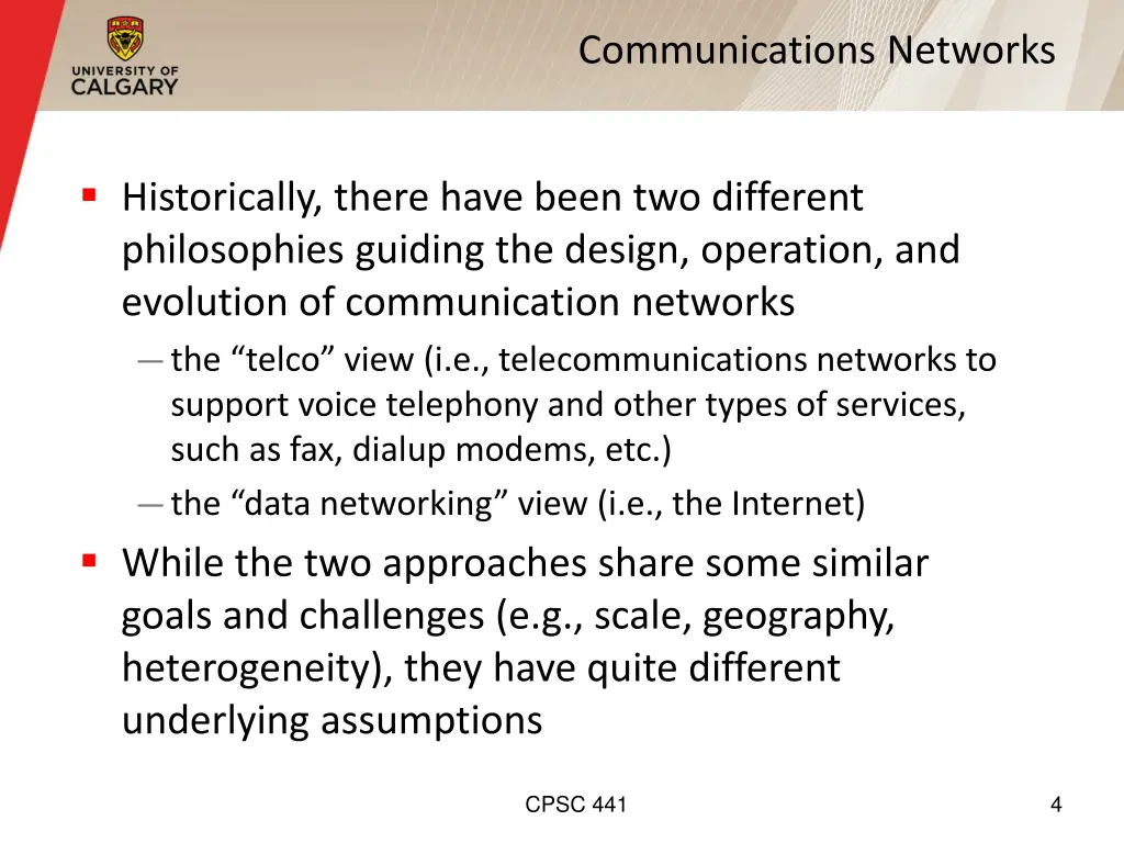 communications networks
