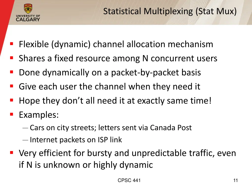 statistical multiplexing stat mux