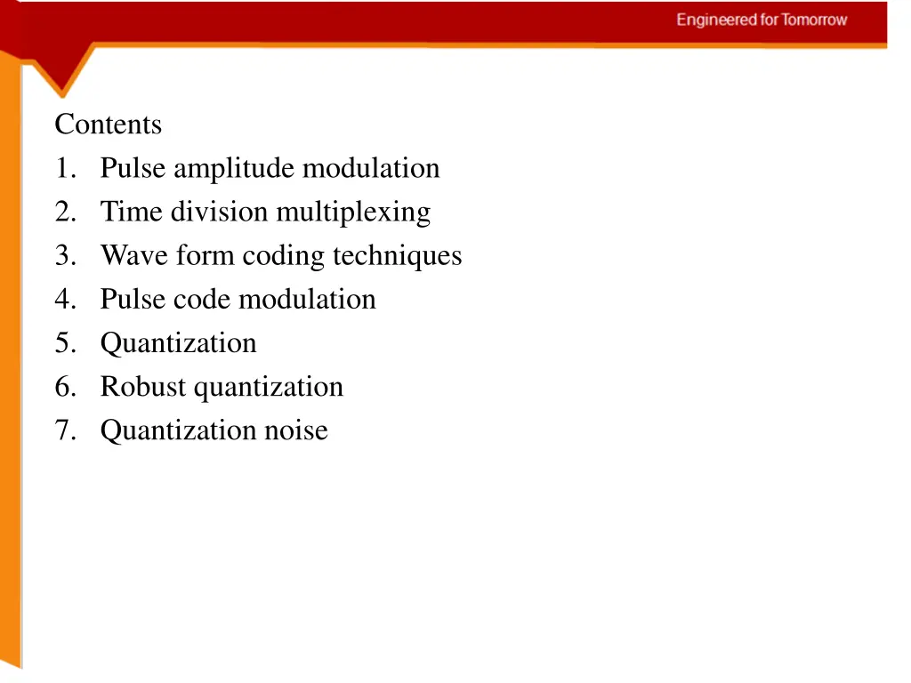 contents 1 pulse amplitude modulation 2 time