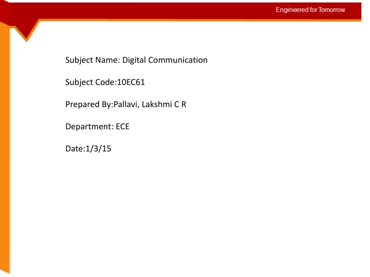 subject name digital communication