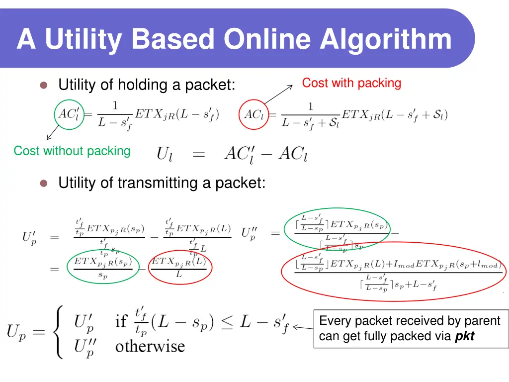 a utility based online algorithm
