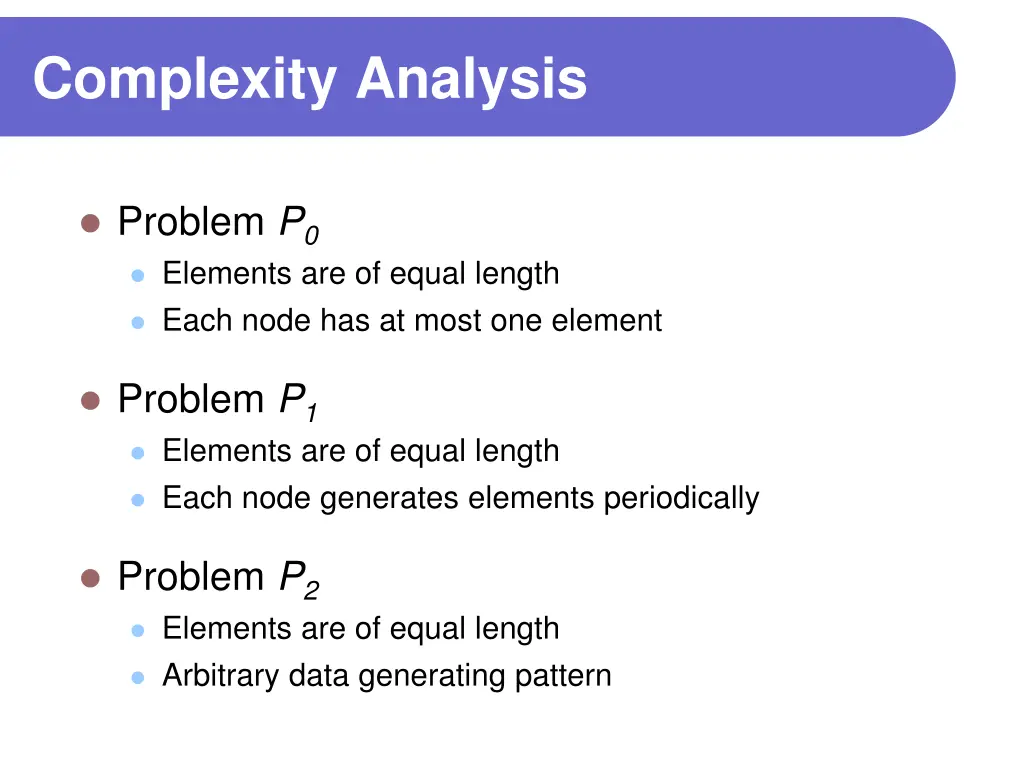 complexity analysis