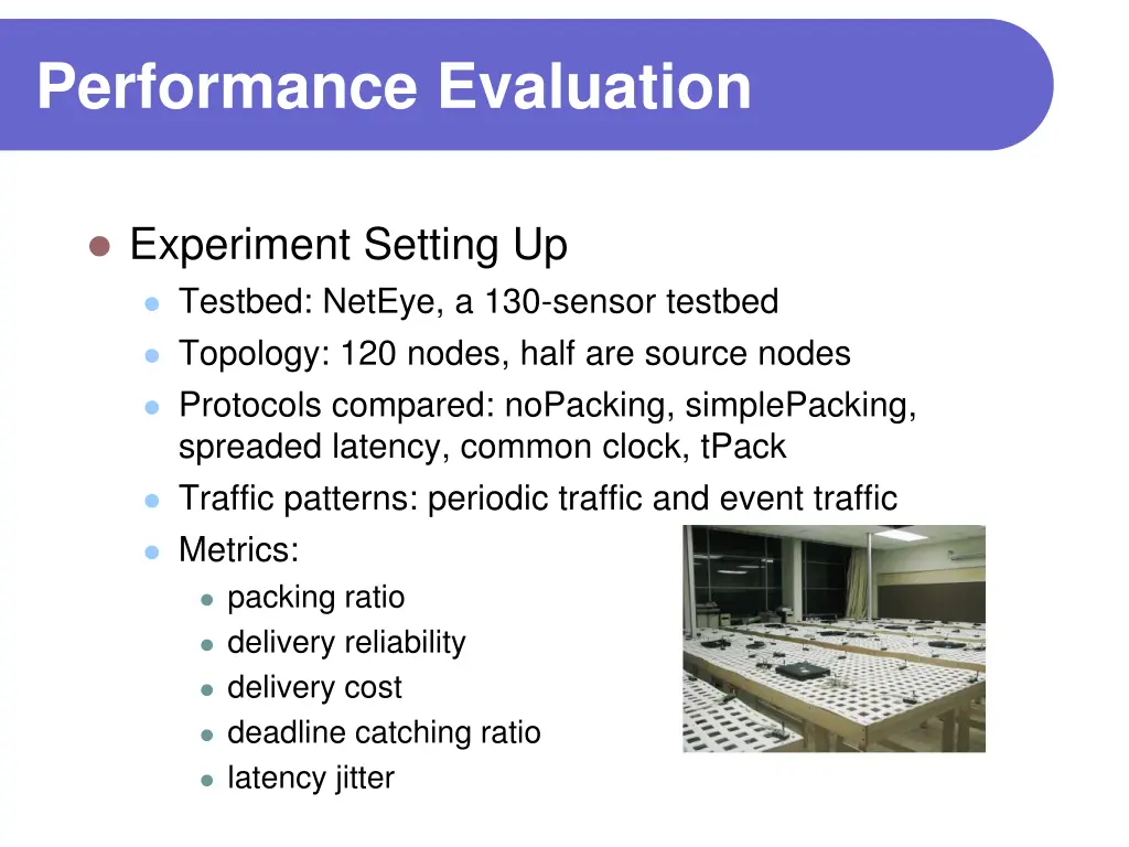 performance evaluation