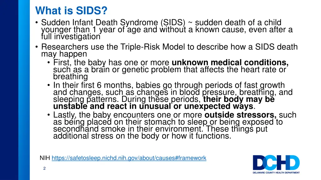 what is sids sudden infant death syndrome sids