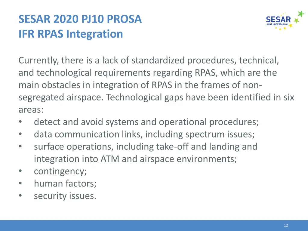 sesar 2020 pj10 prosa ifr rpas integration 3