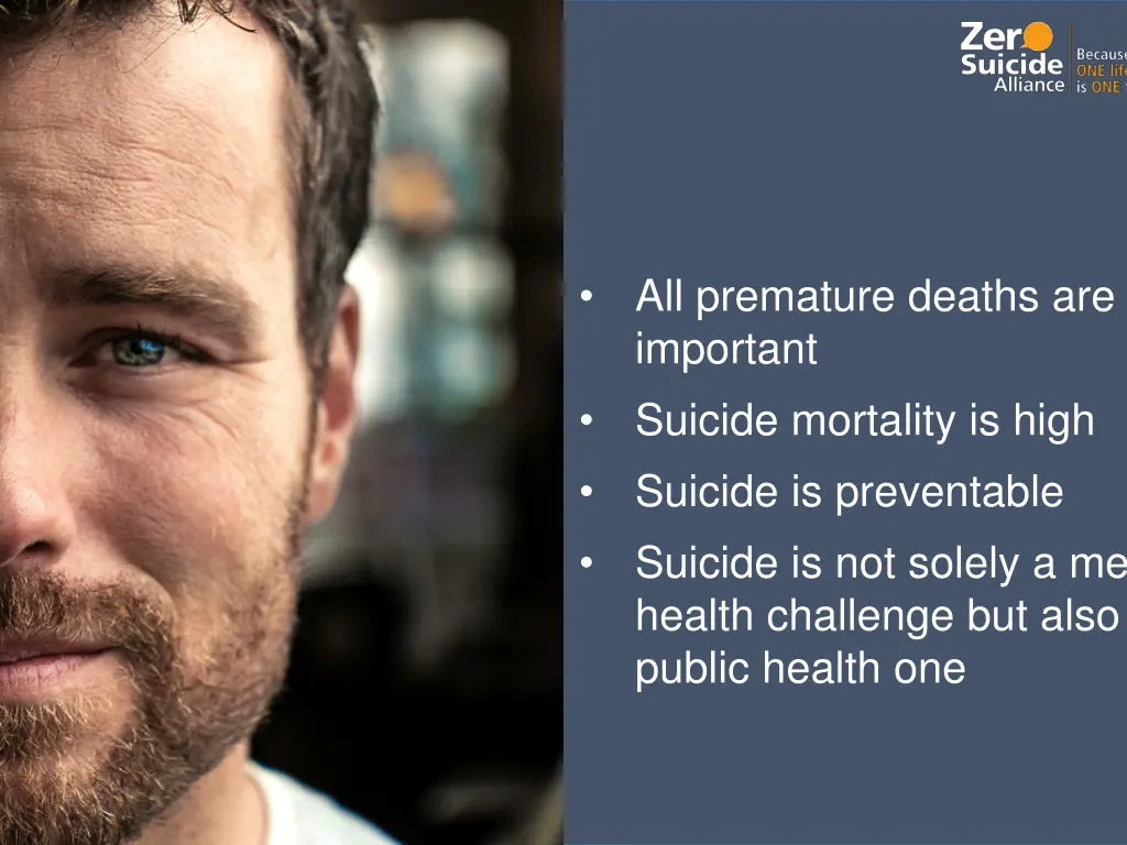 all premature deaths are important suicide