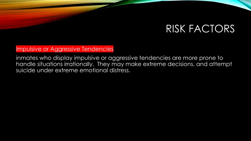 risk factors 1