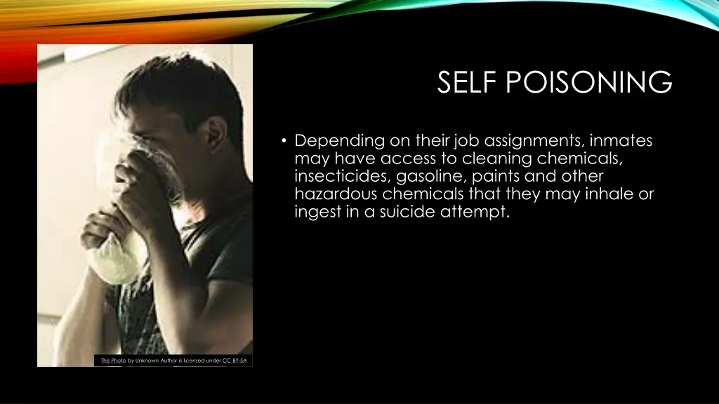 self poisoning