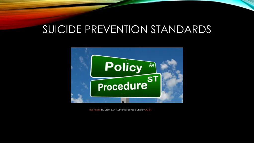 suicide prevention standards