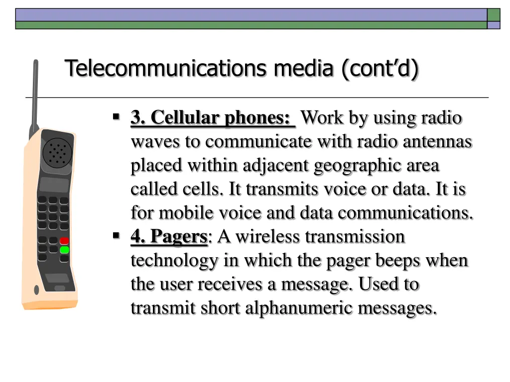 telecommunications media cont d 2