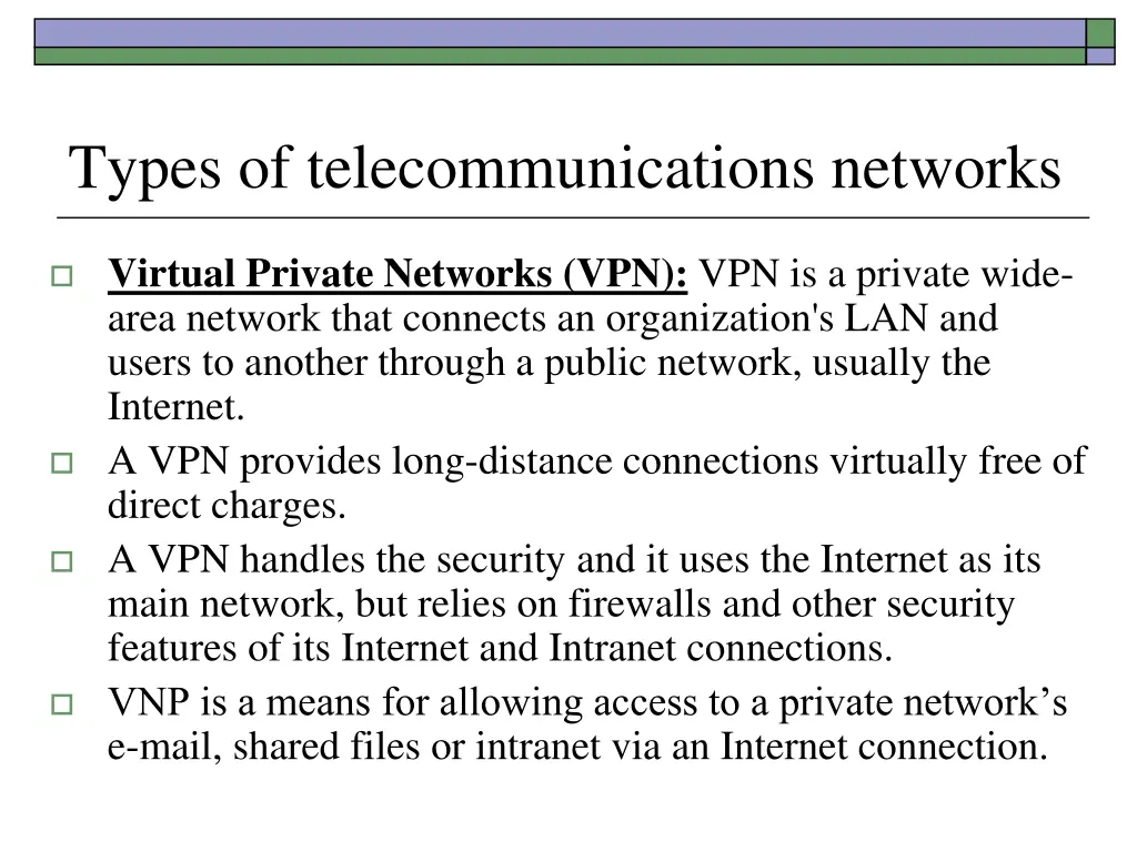types of telecommunications networks 3