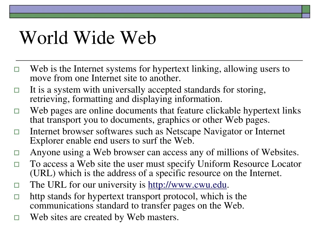 world wide web