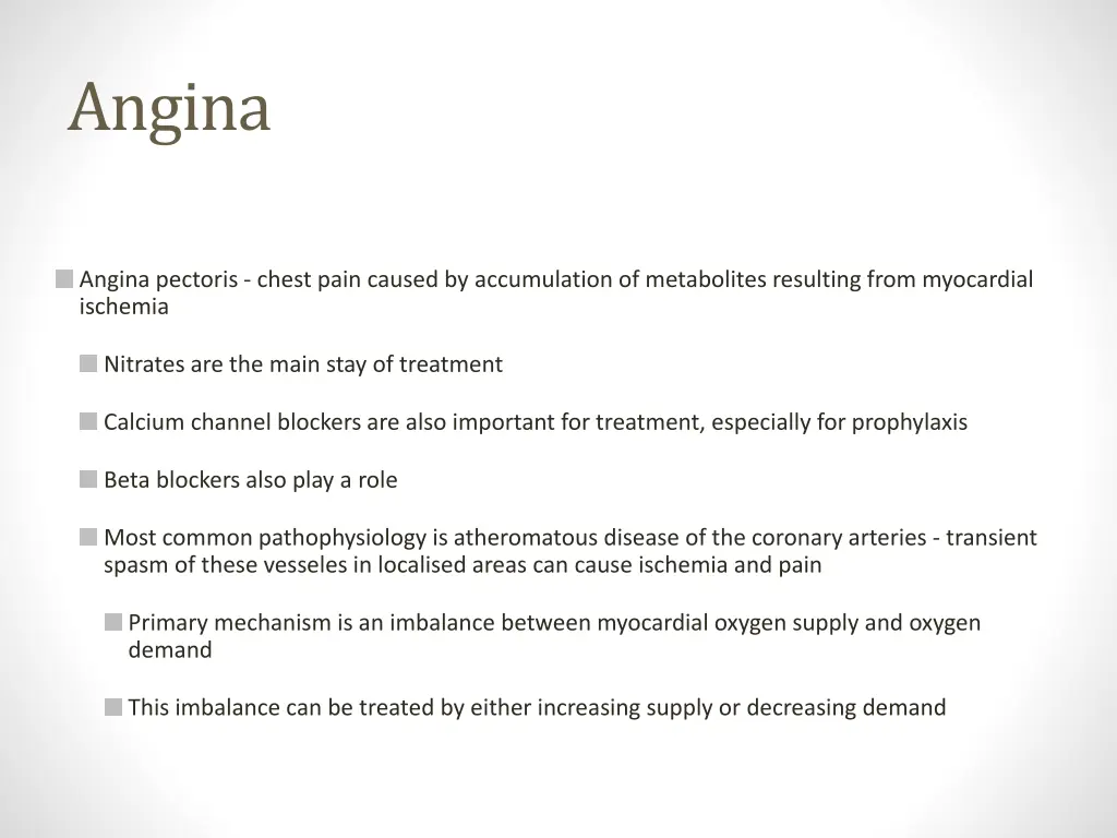 angina