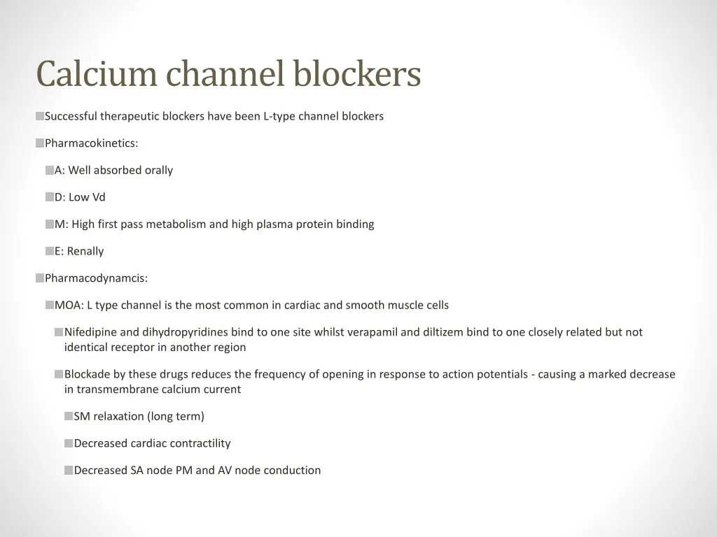 calcium channel blockers