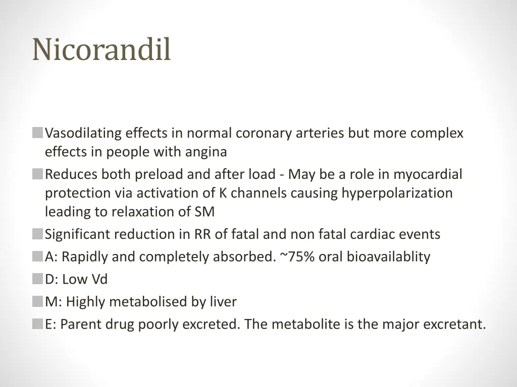 nicorandil