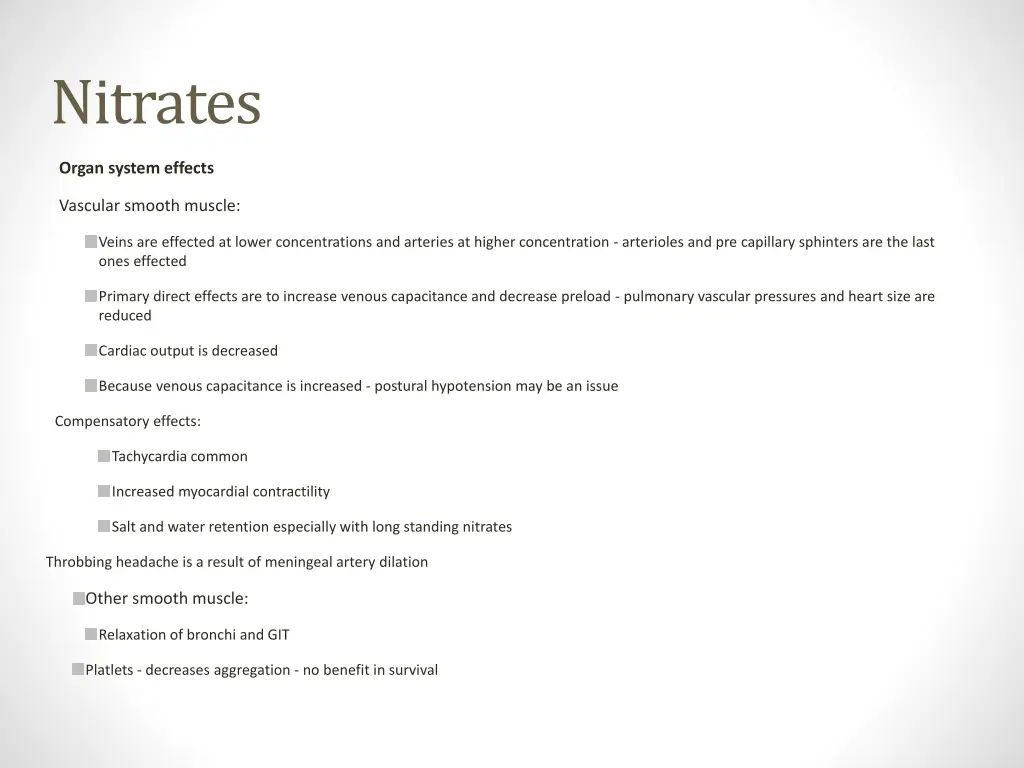 nitrates