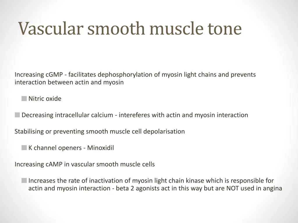 vascular smooth muscle tone