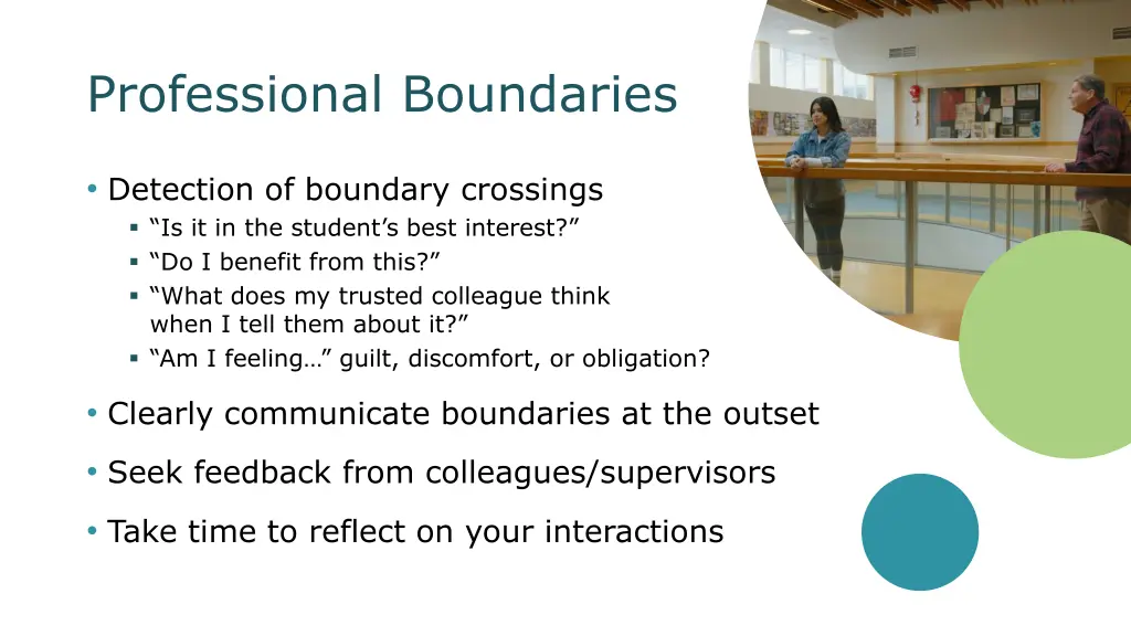 professional boundaries