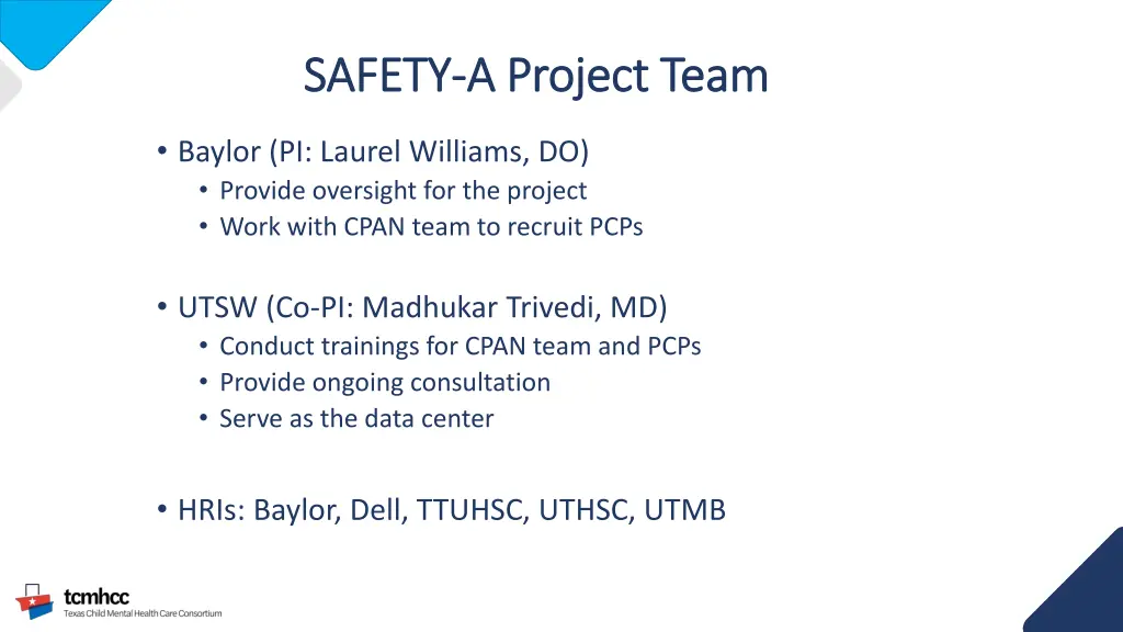 safety safety a project team a project team