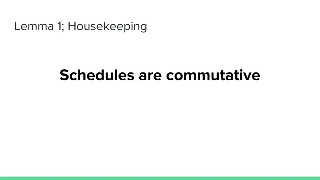 lemma 1 housekeeping