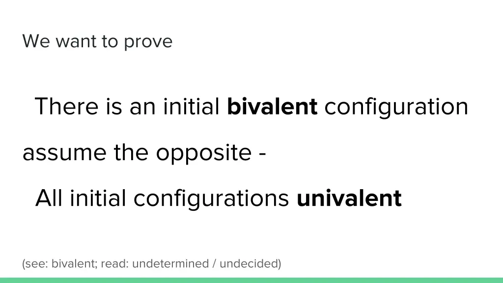 we want to prove