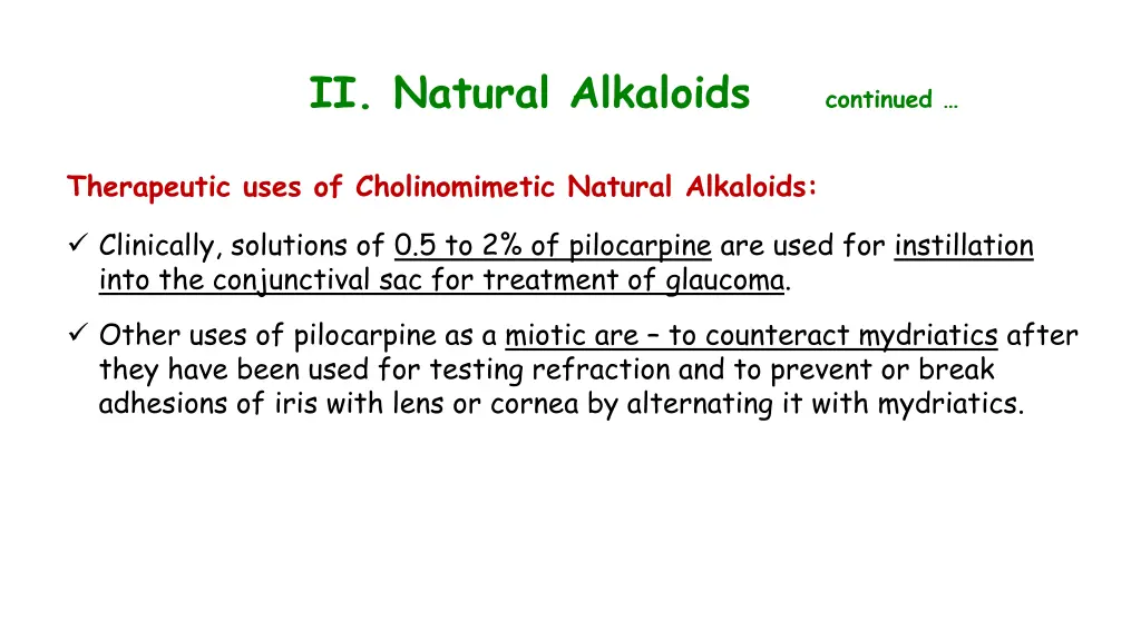 ii natural alkaloids continued 2