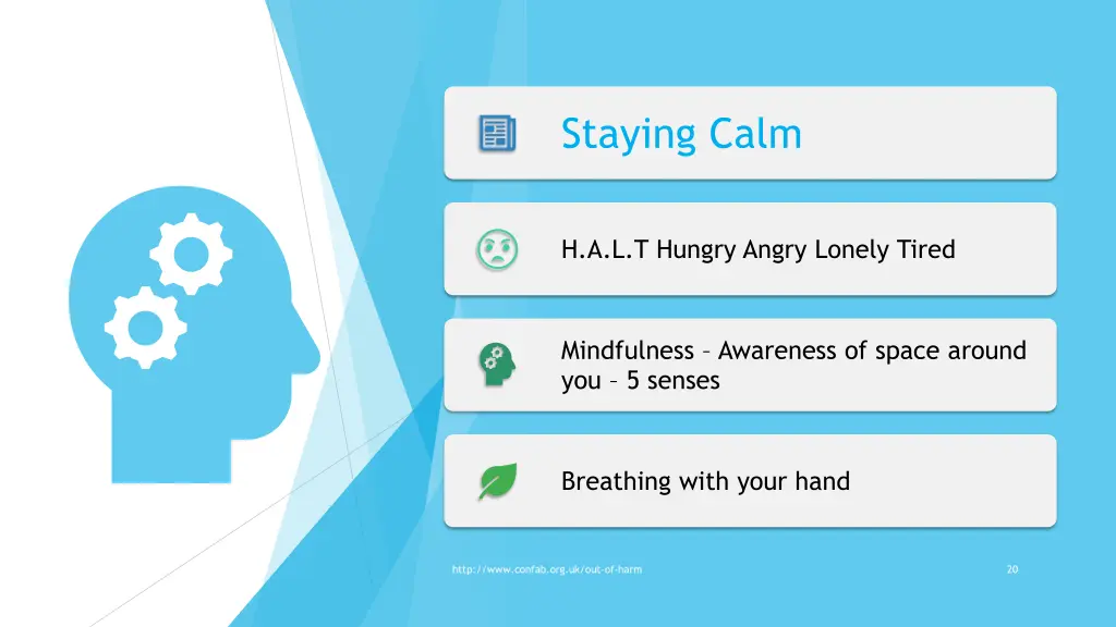 staying calm