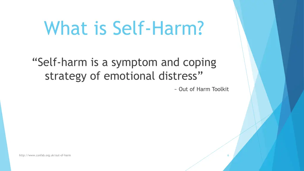 what is self harm