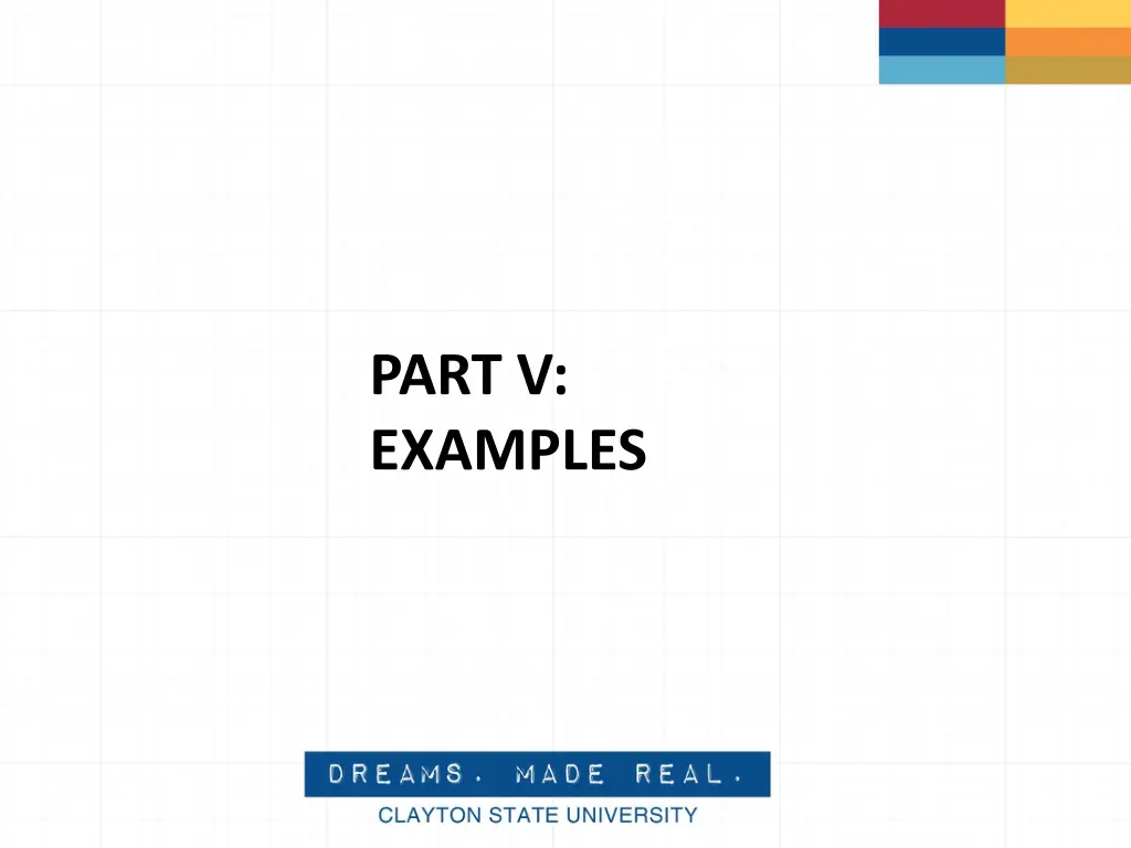 part v examples