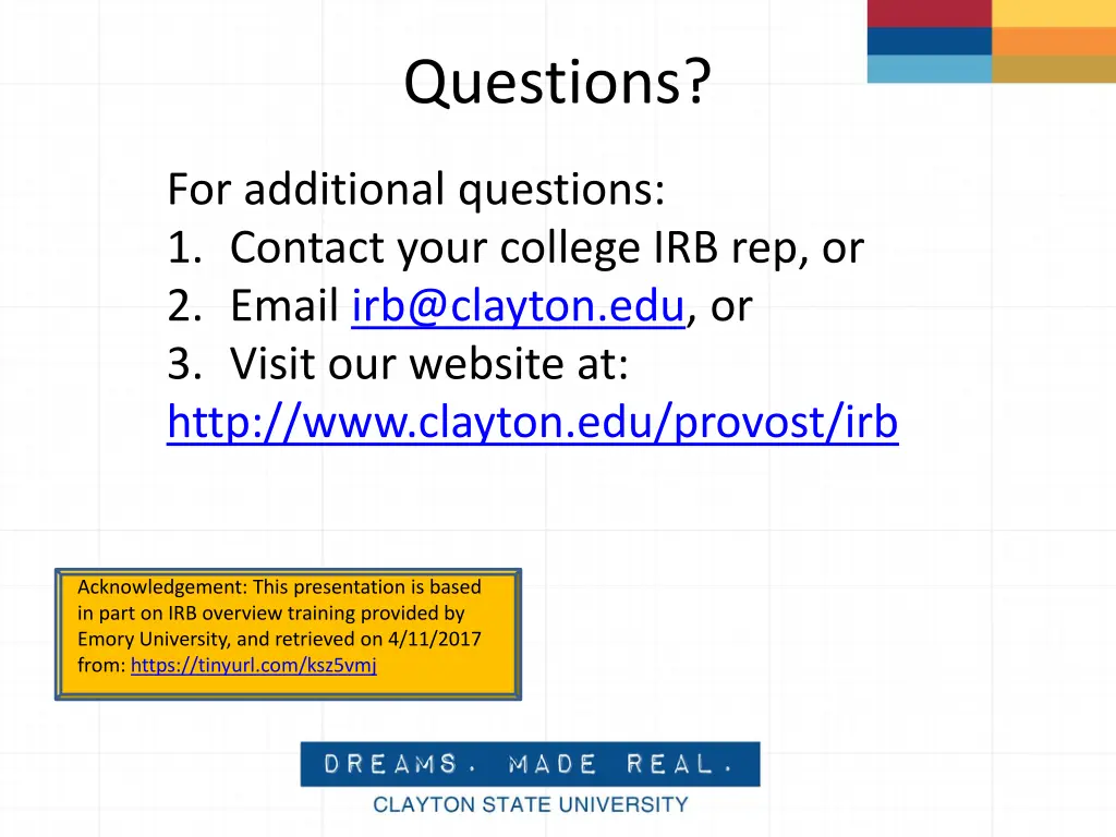 questions
