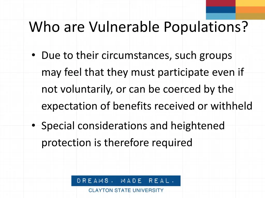 who are vulnerable populations 1