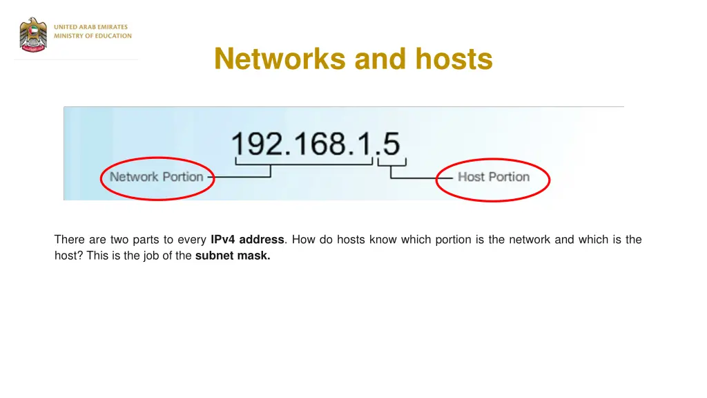 networks and hosts