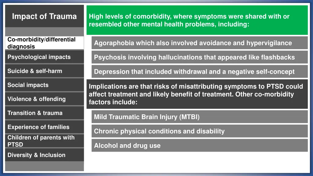 impact of trauma impact of trauma