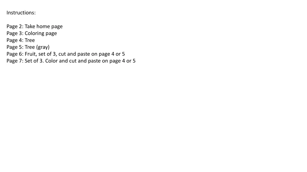 instructions