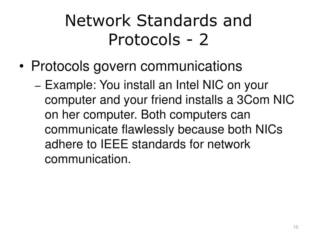 network standards and protocols 2
