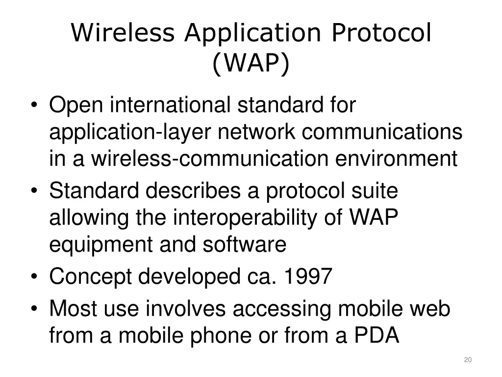 wireless application protocol wap