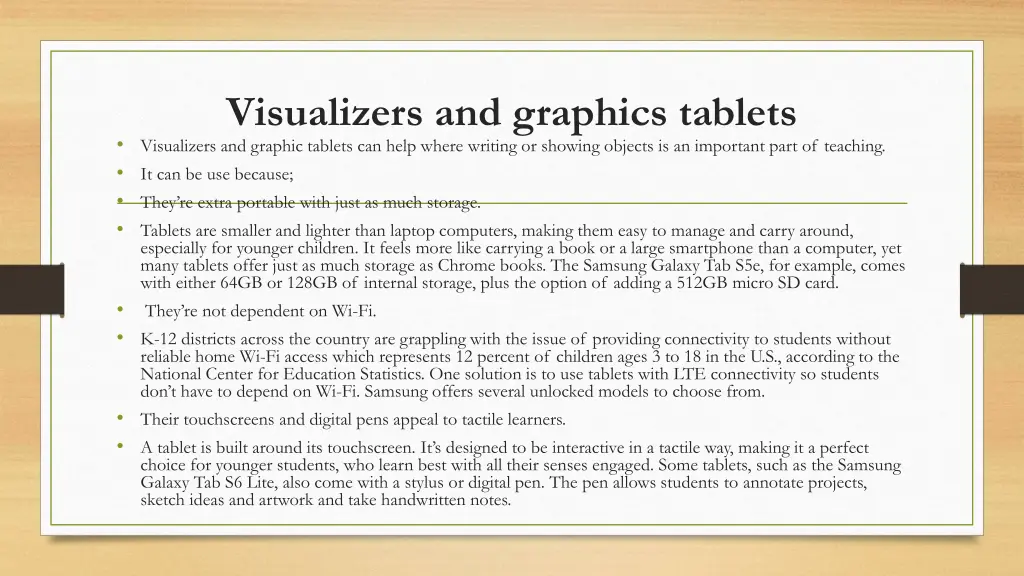 visualizers and graphics tablets visualizers
