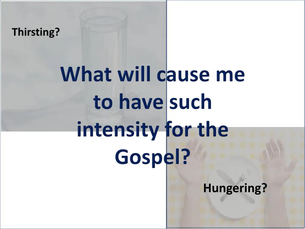 thirsting