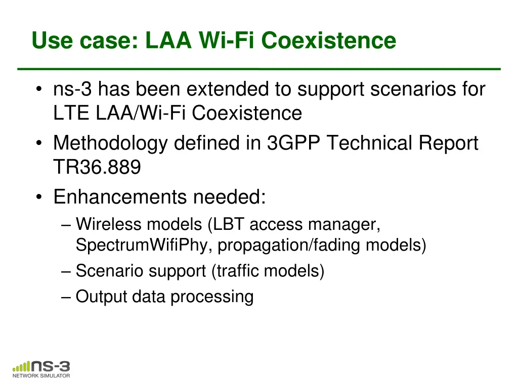 use case laa wi fi coexistence