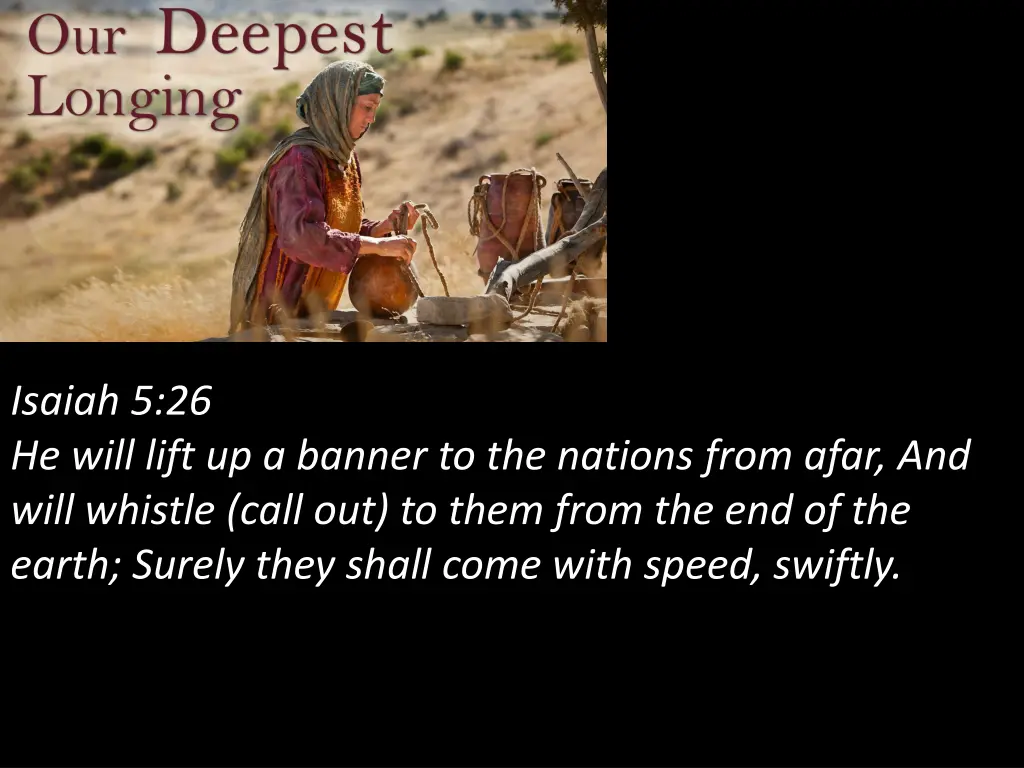 isaiah 5 26 he will lift up a banner