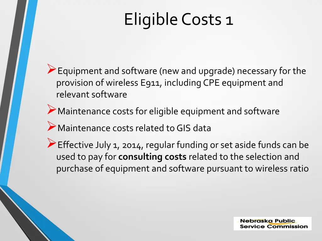 eligible costs 1