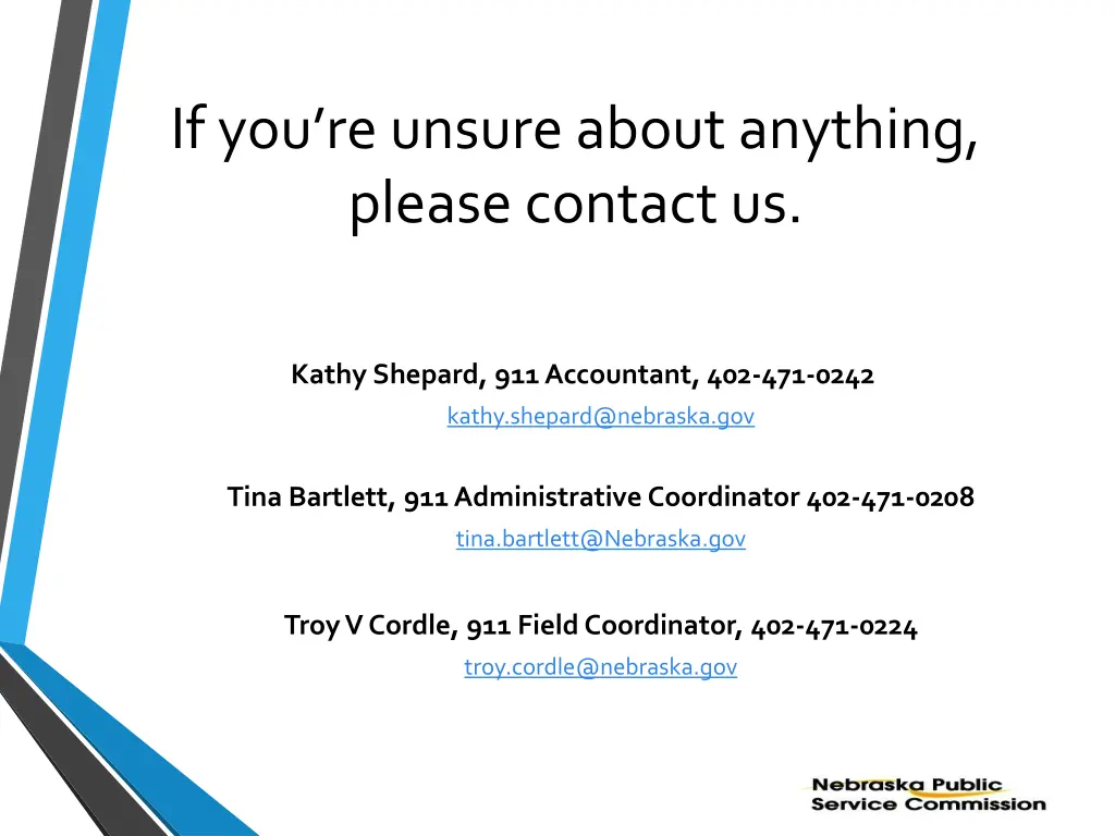 if you re unsure about anything please contact us