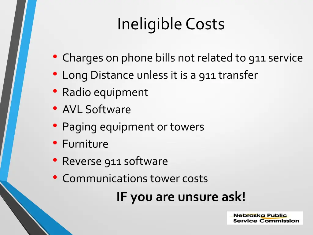 ineligible costs