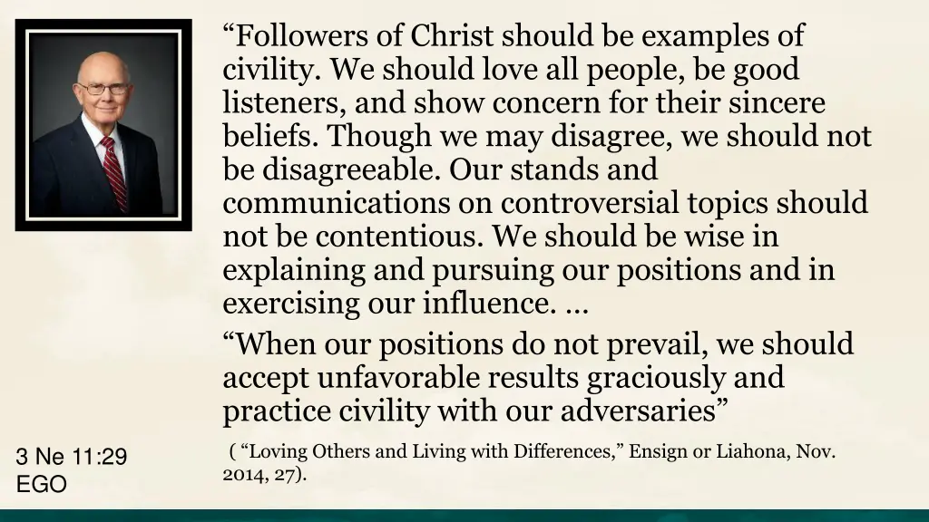 followers of christ should be examples