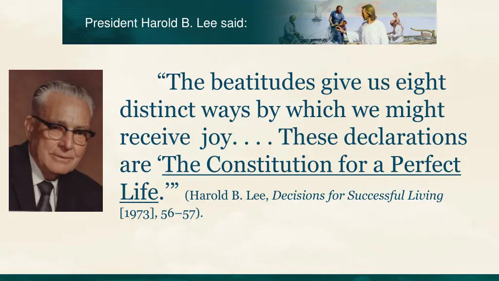 president harold b lee said