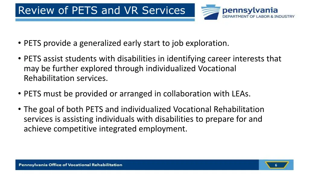 review of pets and vr services